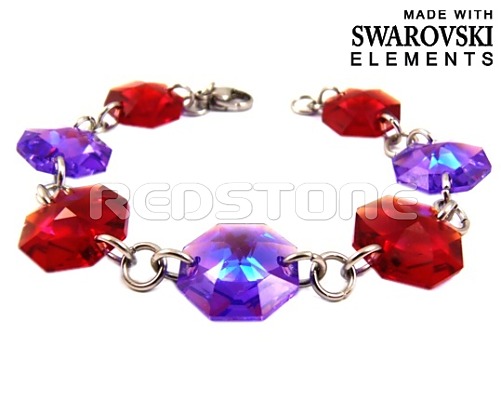 Náramok Swarovski Elements RED820
